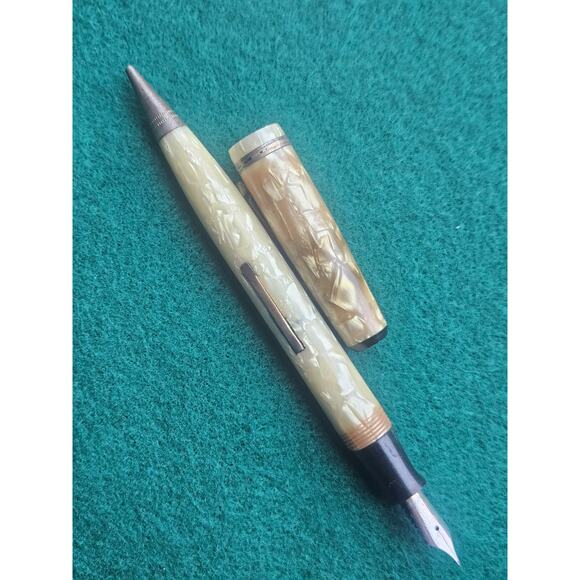 Vintage Wearever Combo Fountain Pen/Pencil - Marbled - Picture 3 of 8